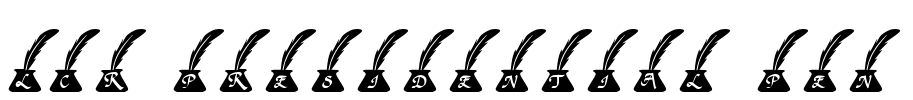 LCR Presidential Pen Font Image