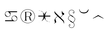 Syastro Font Image
