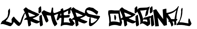 Writers original Font Image
