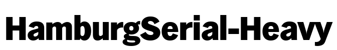 HamburgSerial-Heavy Font Image