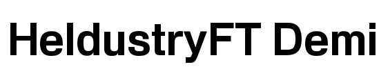 HeldustryFT Demi Font Image