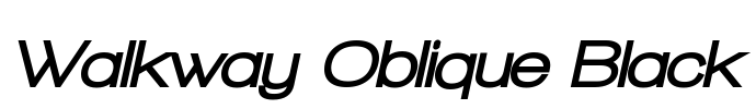 Walkway Oblique Black Font Image