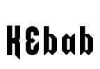 KEbab Font Image
