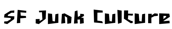 SF Junk Culture Font Image