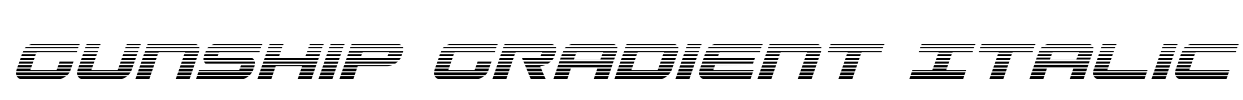 Gunship Gradient Italic