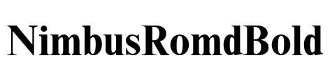 NimbusRomdBold Font Image
