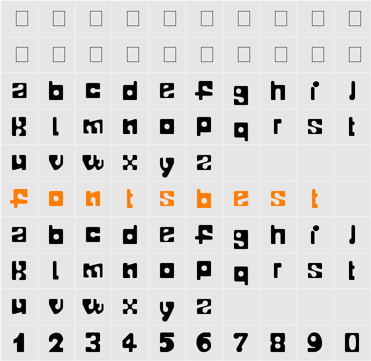 TELOPONE Character Map