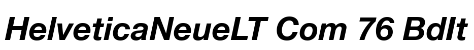 HelveticaNeueLT Com 76 BdIt
