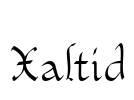 Xaltid Font Image