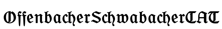 OffenbacherSchwabacherCAT Font Image
