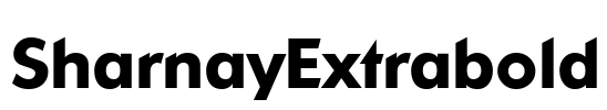 SharnayExtrabold Font Image