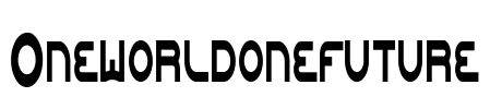 Oneworldonefuture Font Image