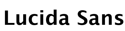 Lucida Sans
