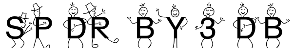 SP DR BY 3 DB Font Image