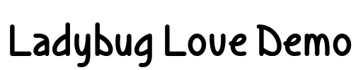 Ladybug Love Demo Font Image