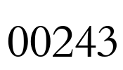 00243 Font Image