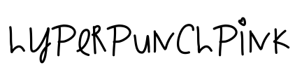 HyperPunchPink Font Image