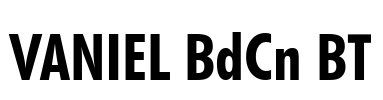 VANIEL BdCn BT Font Image