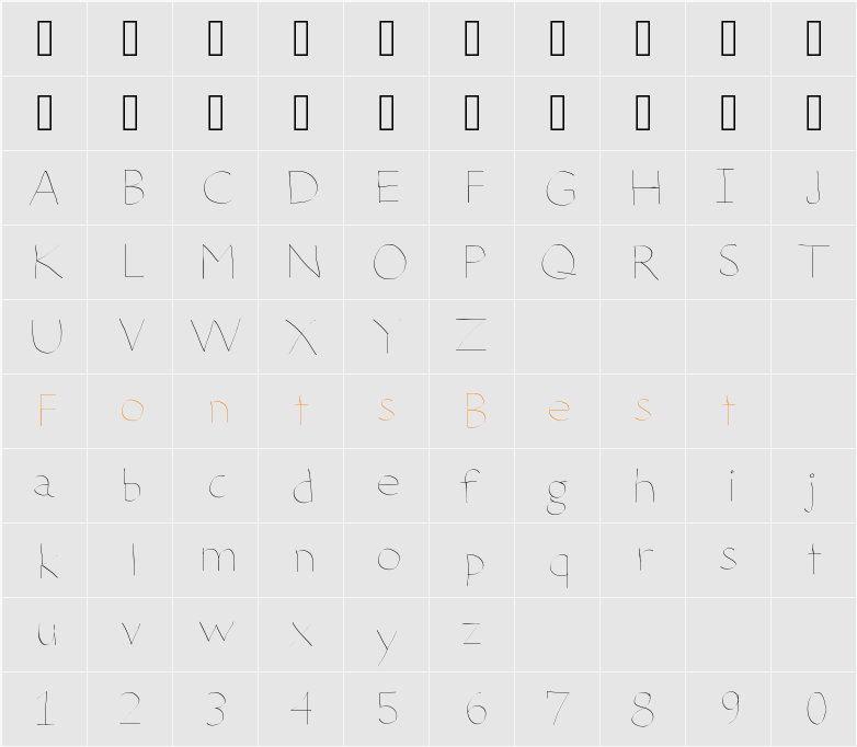DeterioratetheInternet Character Map