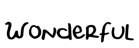 Wonderful Font Image
