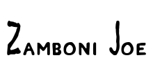 Zamboni Joe Font Image