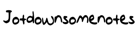Jotdownsomenotes