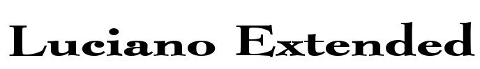 Luciano Extended Font Image
