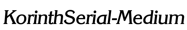 KorinthSerial-Medium Font Image