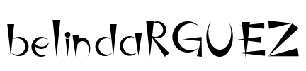 belindaRGUEZ Font Image