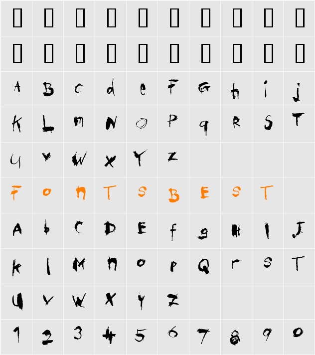 institut Character Map