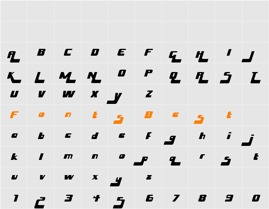 Husky Stash Character Map