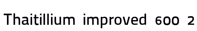 Thaitillium improved 600 2 Font Image