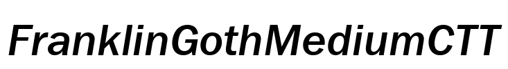FranklinGothMediumCTT