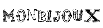 monbijoux Font Image