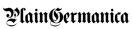 PlainGermanica Font Image