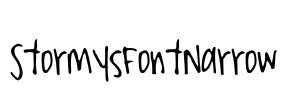 StormysFontNarrow