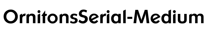 OrnitonsSerial-Medium Font Image