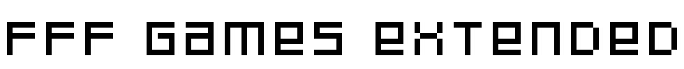 FFF Games Extended Font Image