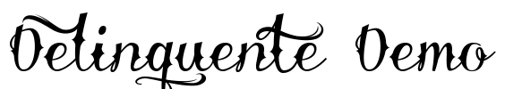 Delinquente Demo Font Image