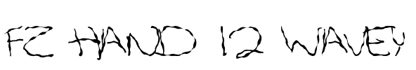 FZ HAND 12 WAVEY Font Image