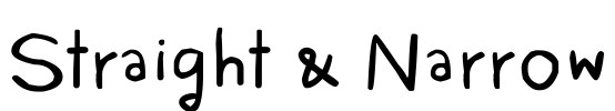 Straight & Narrow Font Image