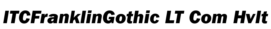 ITCFranklinGothic LT Com HvIt
