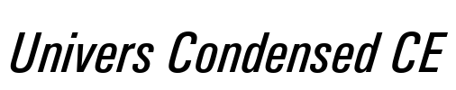 Univers Condensed CE