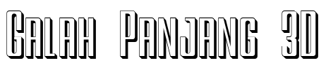 Galah Panjang 3D
