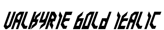 Valkyrie Bold Italic