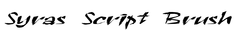 Syras Script Brush Font Image