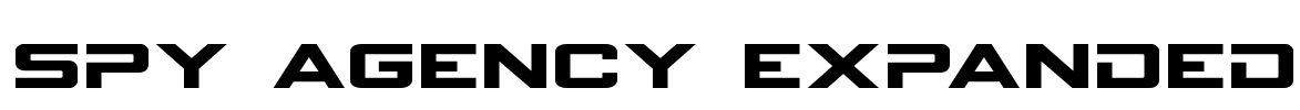 Spy Agency Expanded Font Image