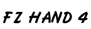 FZ HAND 4 Font Image