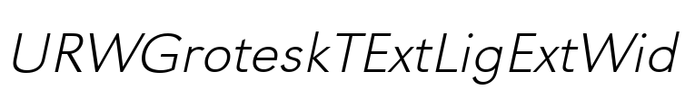 URWGroteskTExtLigExtWid