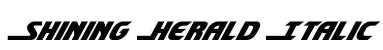 Shining Herald Italic Font Image